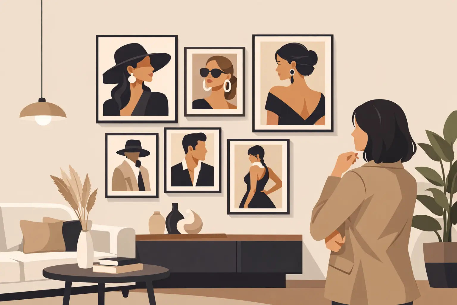 Fashion Inspired Portrait Wall Art at Home