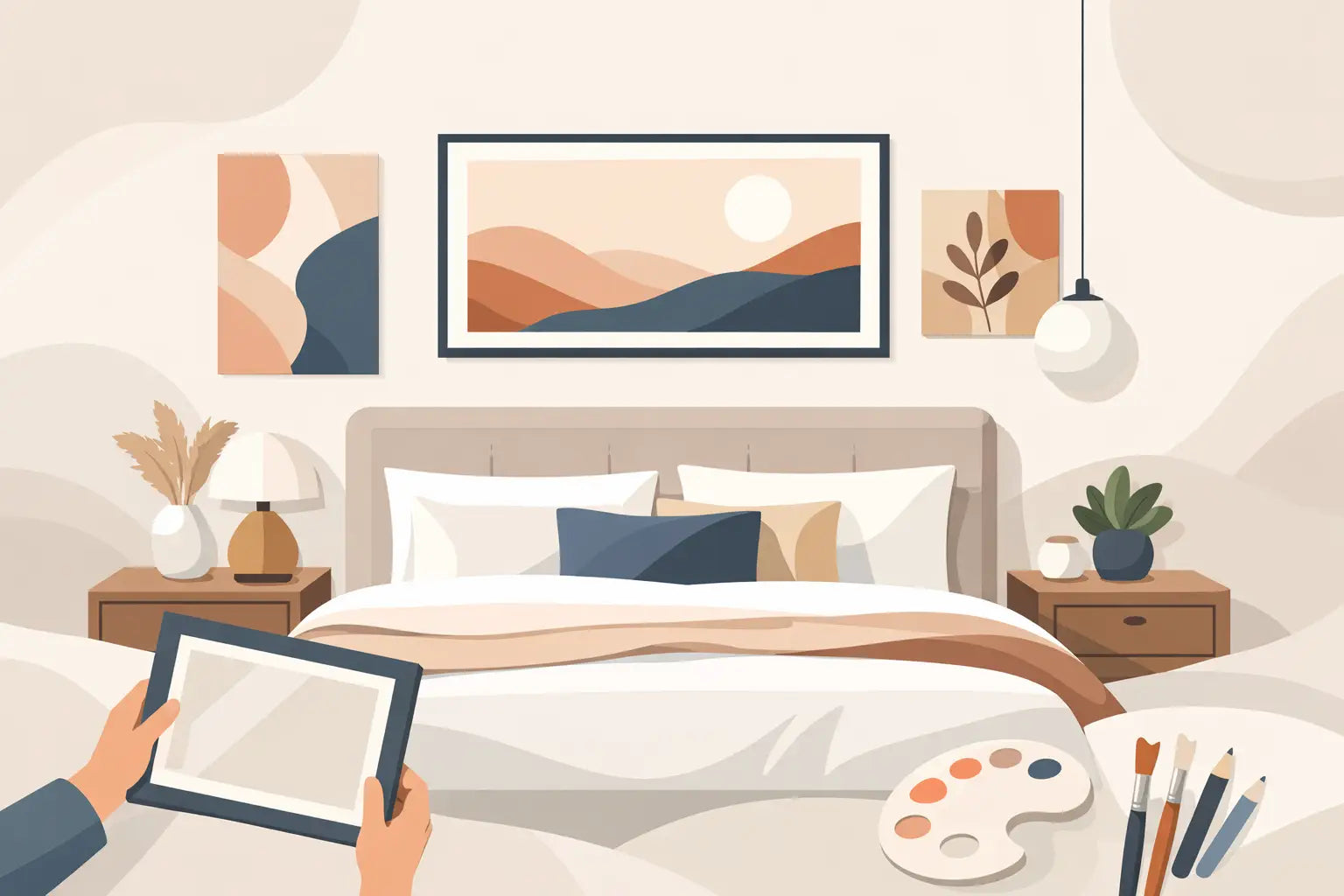 Guide to Styling Art Above a Bed