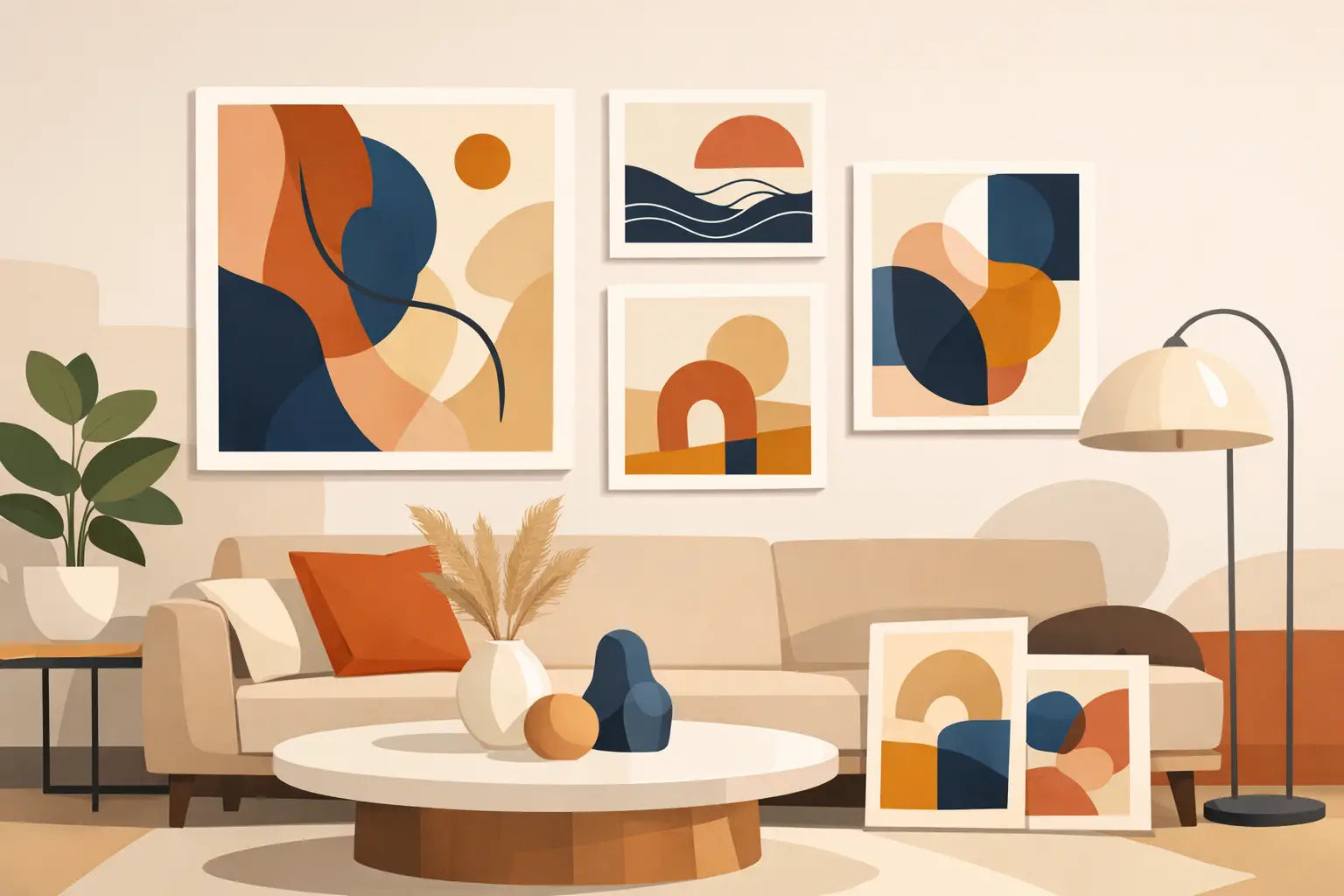 11 Best Abstract Art Prints for Living Rooms