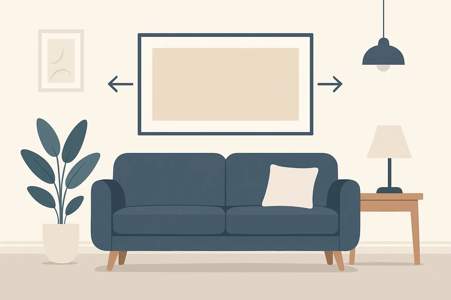 What Size Art Above a Sofa Actually Works?