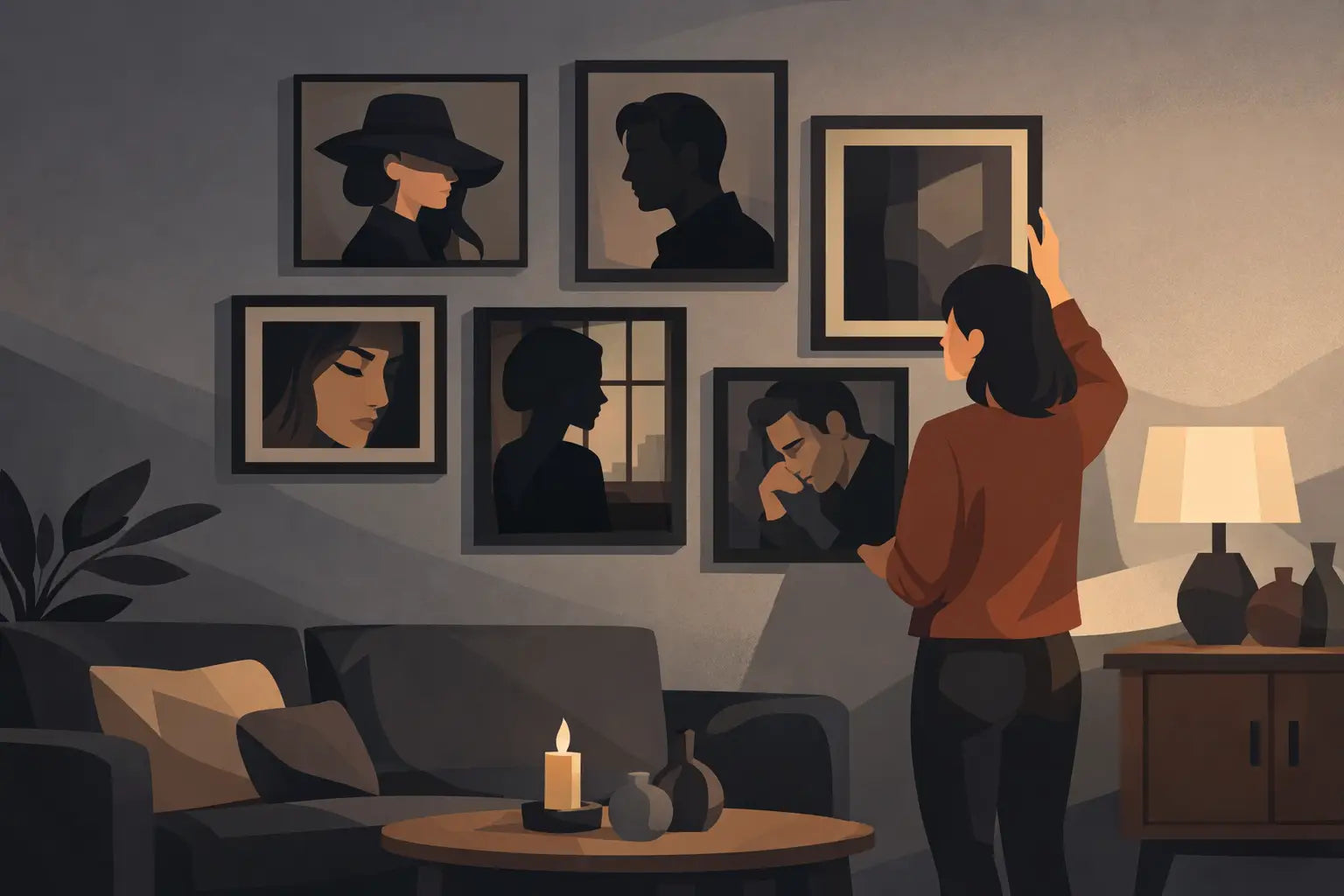 How to Style Moody Portrait Wall Art