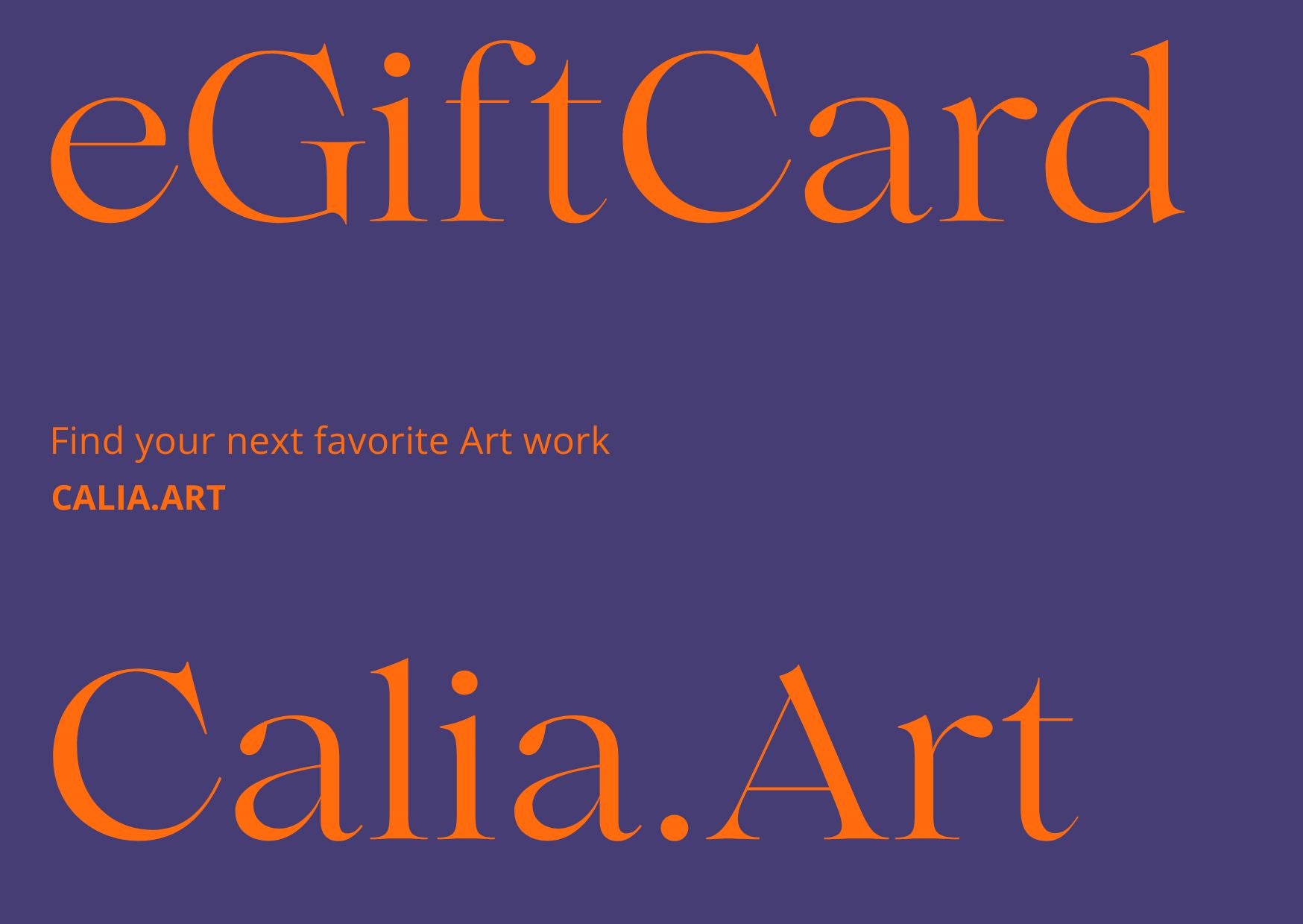 CALIA.ART Gift Card